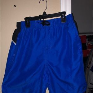 blue nike swim trunks